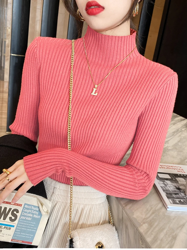 Alessandra Fitted Knit Turtleneck