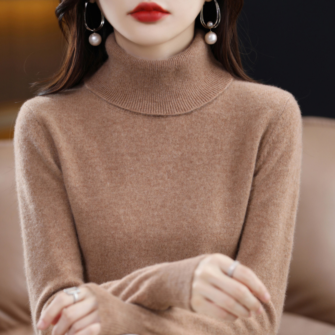 Women Elegant Turtleneck Sweater