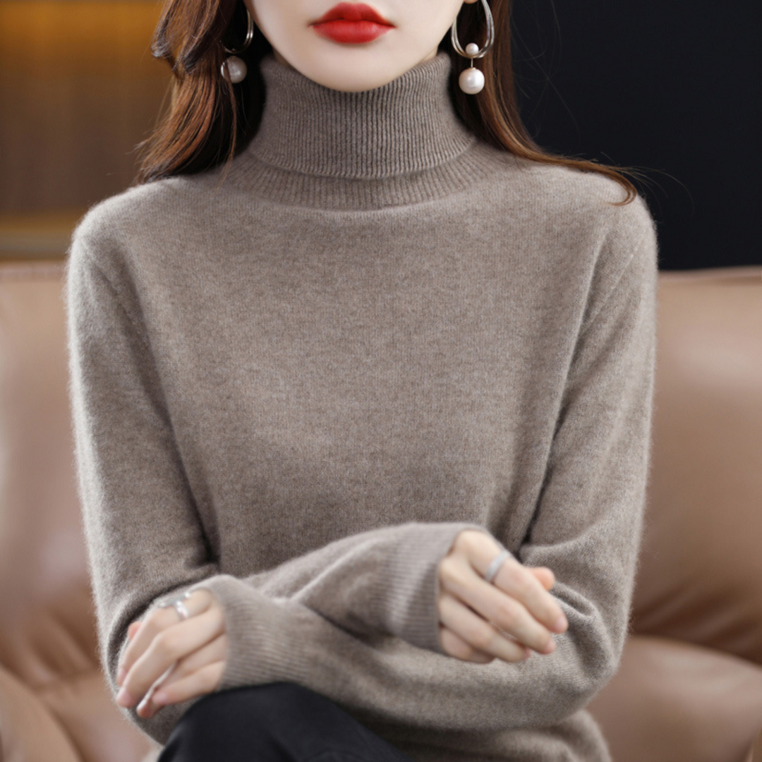 Women Elegant Turtleneck Sweater