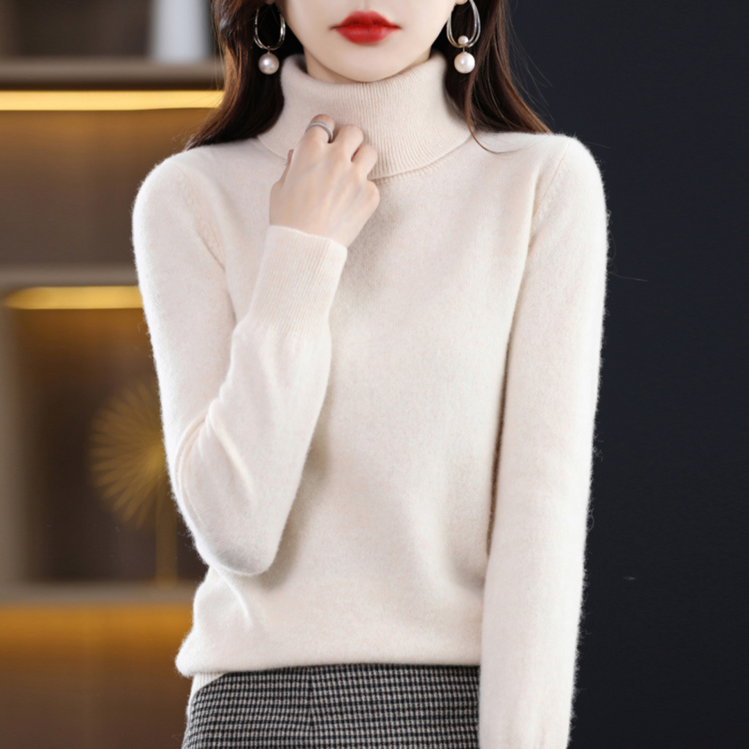 Women Elegant Turtleneck Sweater