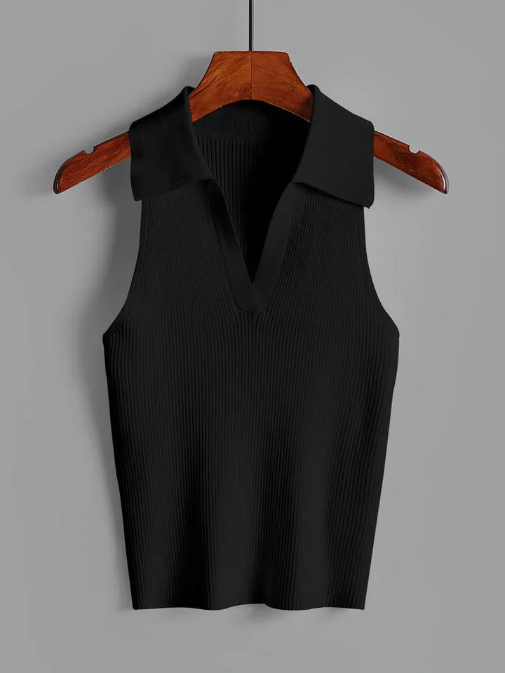Viviana Fitted Knit Polo
