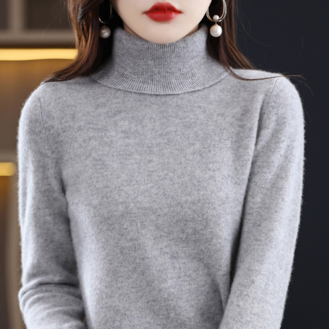 Women Elegant Turtleneck Sweater