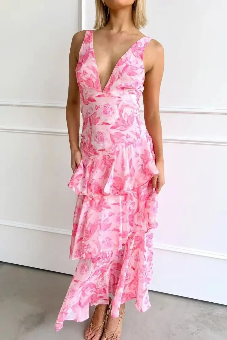 Dorotea Wedding Guest Floral Maxi Dress