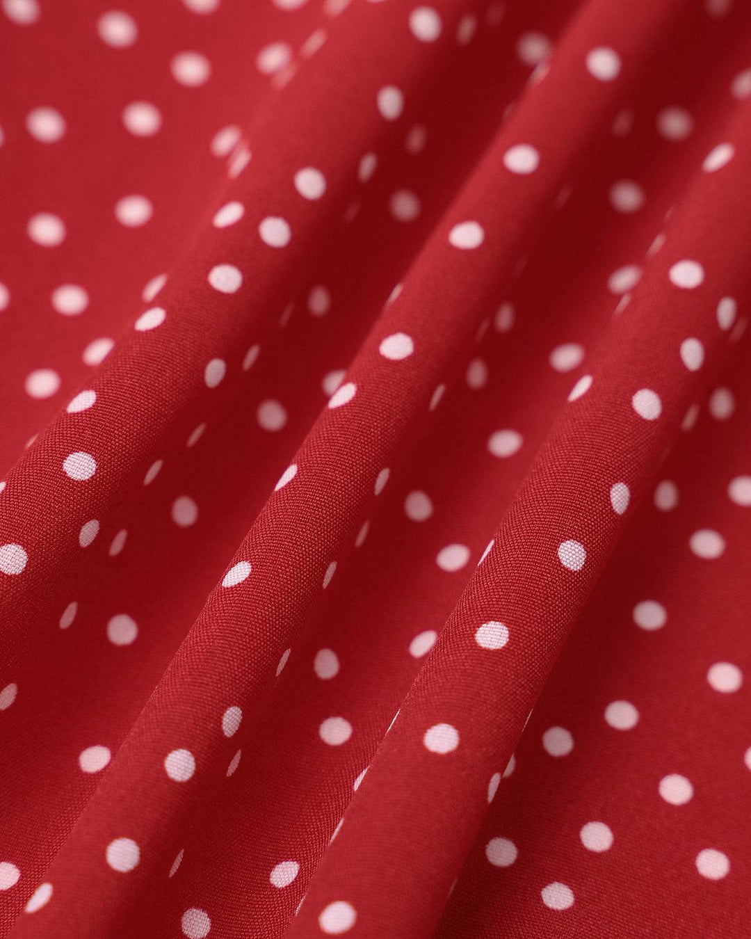Dotted Ruffle Wrap Dress