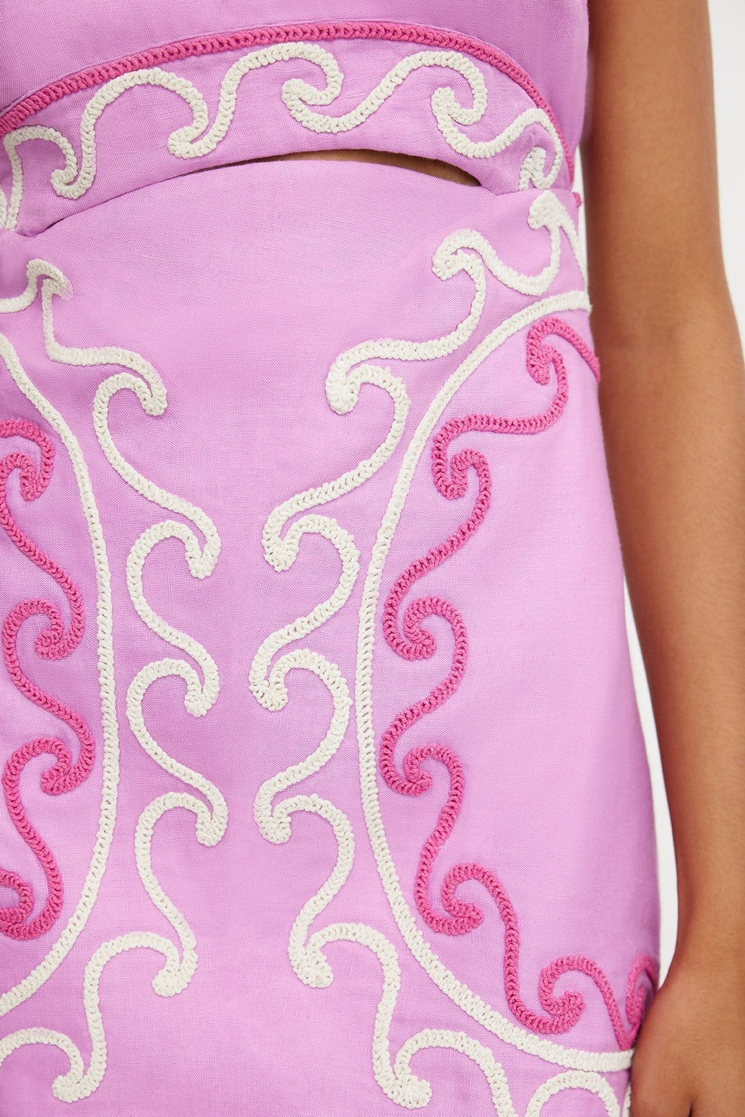 Desideria Floral Embroidered Summer Mini Dress