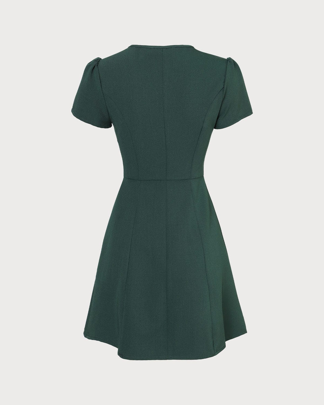 Deep Green V-Neckline Mini