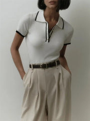 Eliana Ribbed Knit Top
