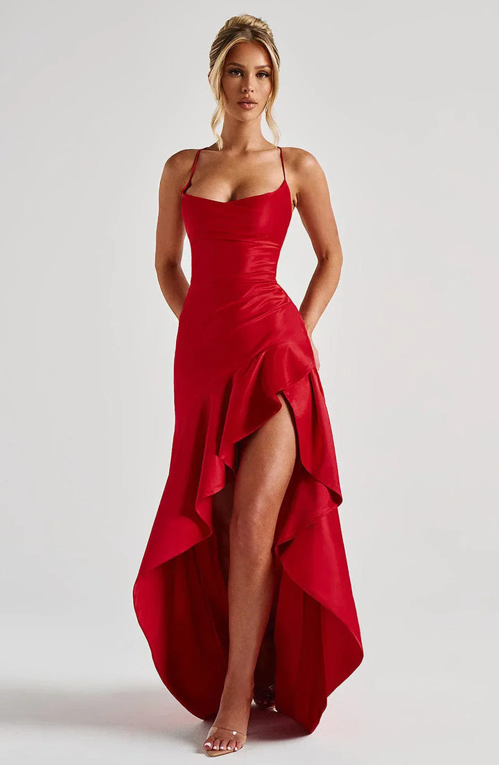 Women’s High Slit Maxi Wedding Guest Dress