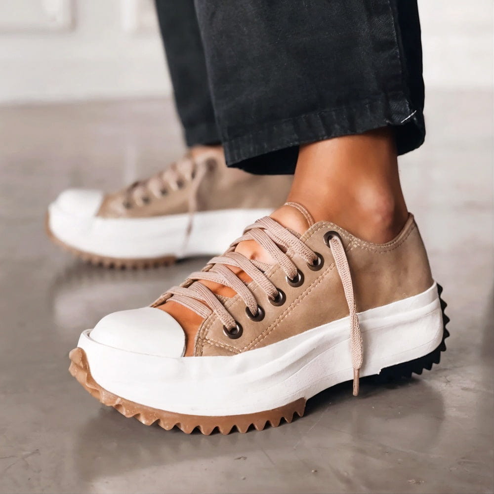 Women’s Lace-Up Low-Top Platform Sneakers