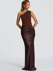Women’s One Shoulder Maxi Wedding Guest Dress