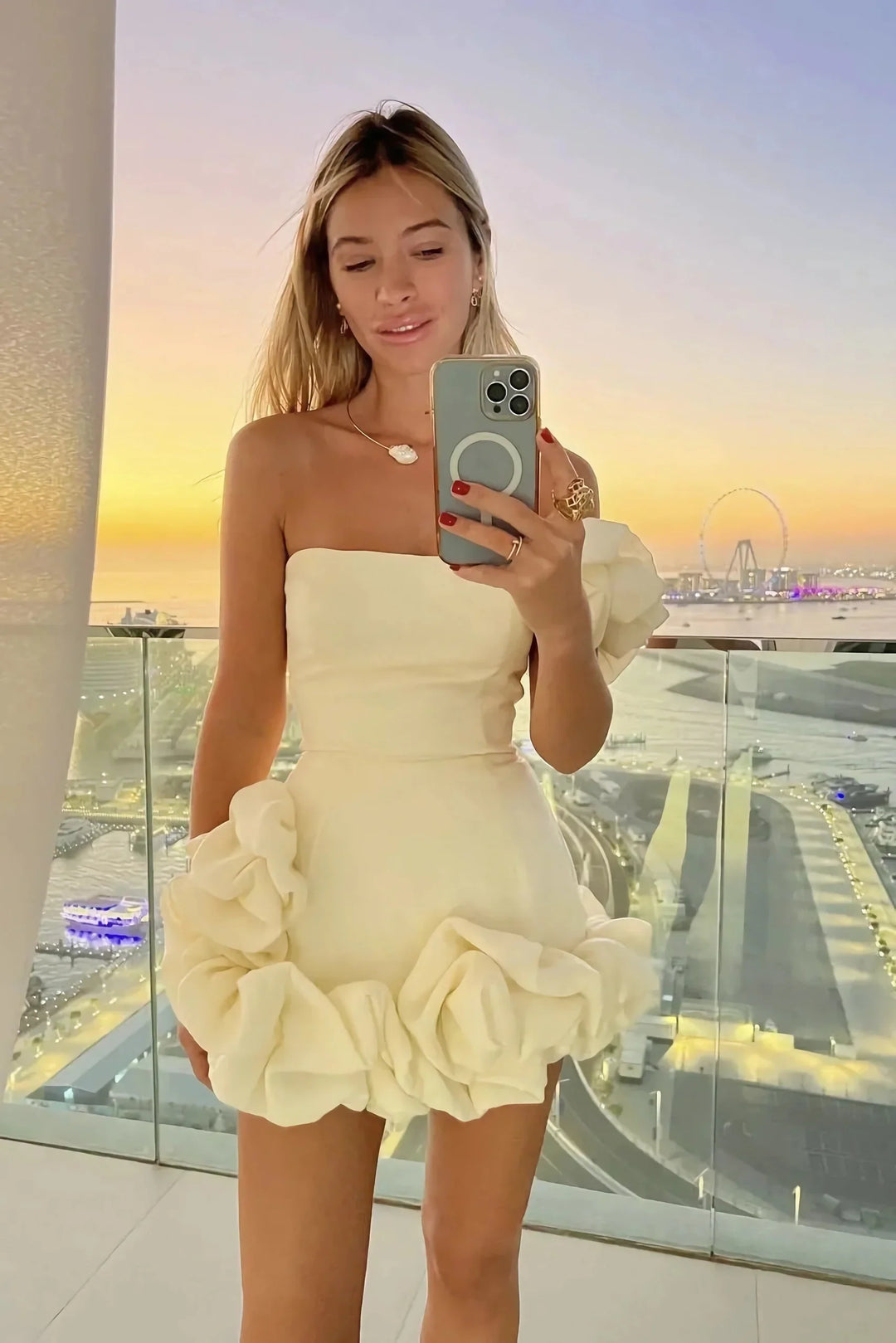 Women’s Ruffle Mini Cocktail Dress