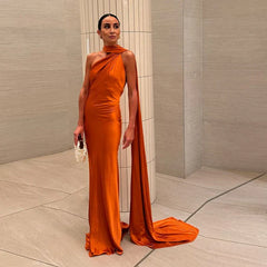 Women’s Scarf Neck Maxi Wedding Guest Dress