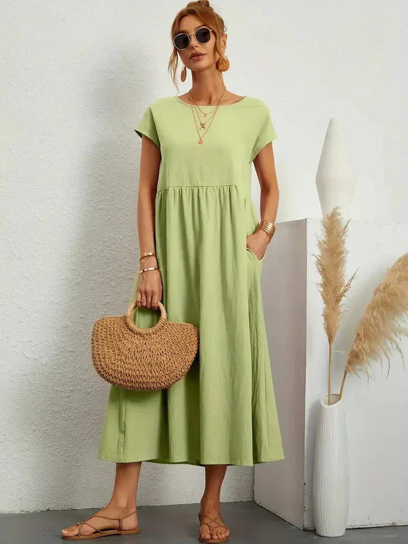 Women’s Short Sleeve Midi Dress