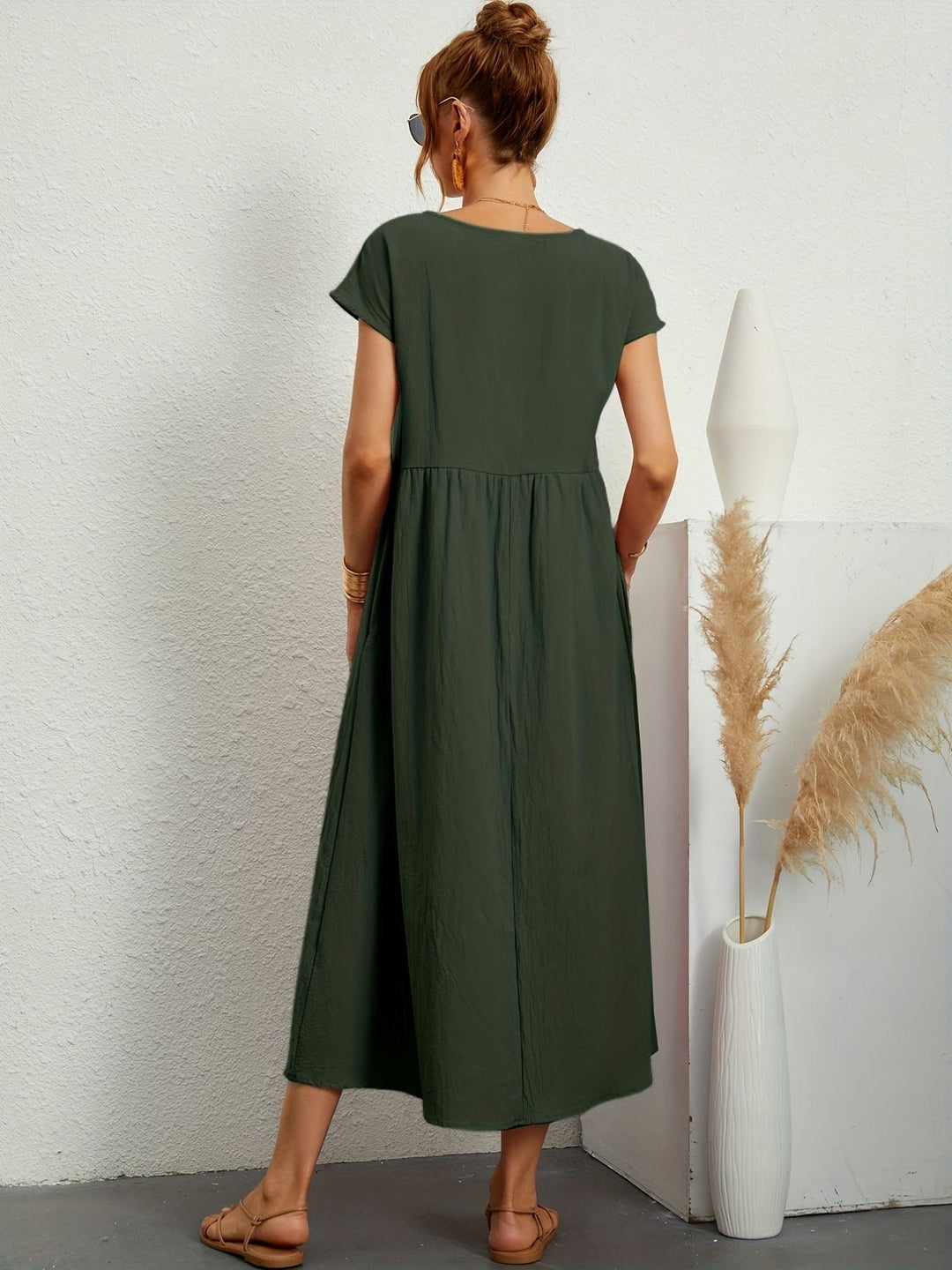 Women’s Short Sleeve Midi Dress