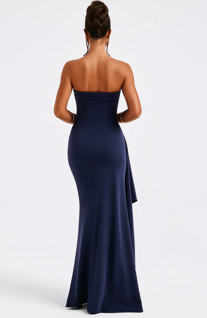 Women’s Strapless Maxi Wedding Guest Dress