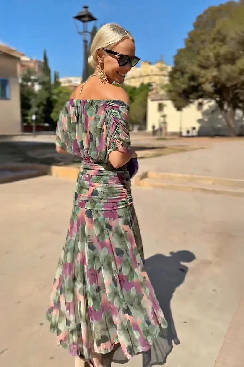 Women’s V-Neck Maxi Wedding Guest Dress