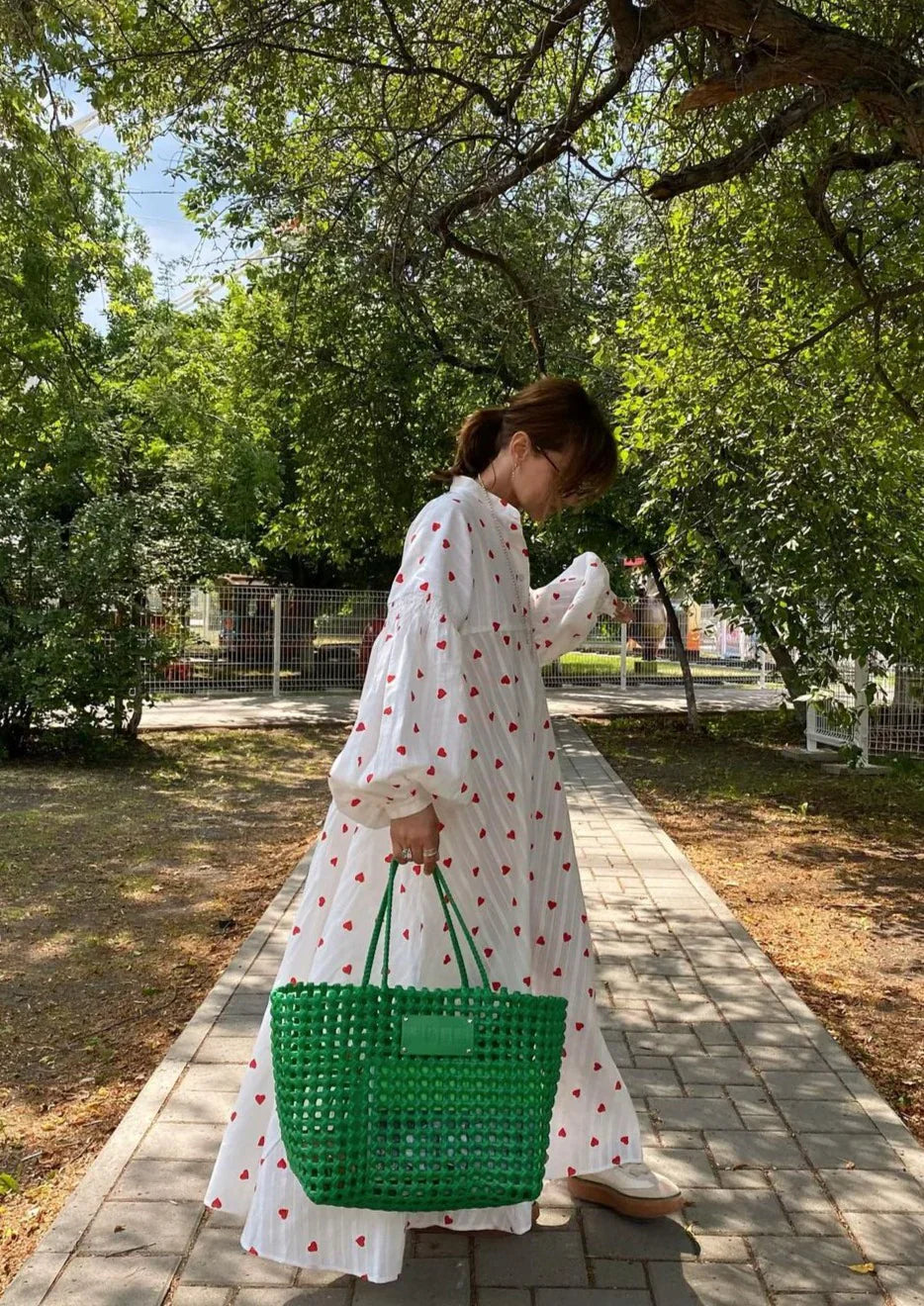 Women’s Long Sleeve Button Front Maxi Summer Dress