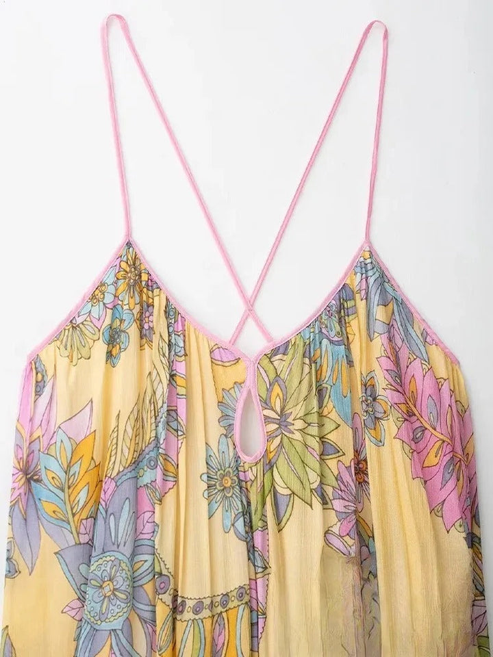 Women's Loose Fit Spaghetti Strap Maxi Sundress