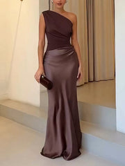 Women’s One Shoulder Maxi Formal Evening Dress