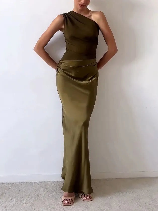 Women’s One Shoulder Maxi Formal Evening Dress