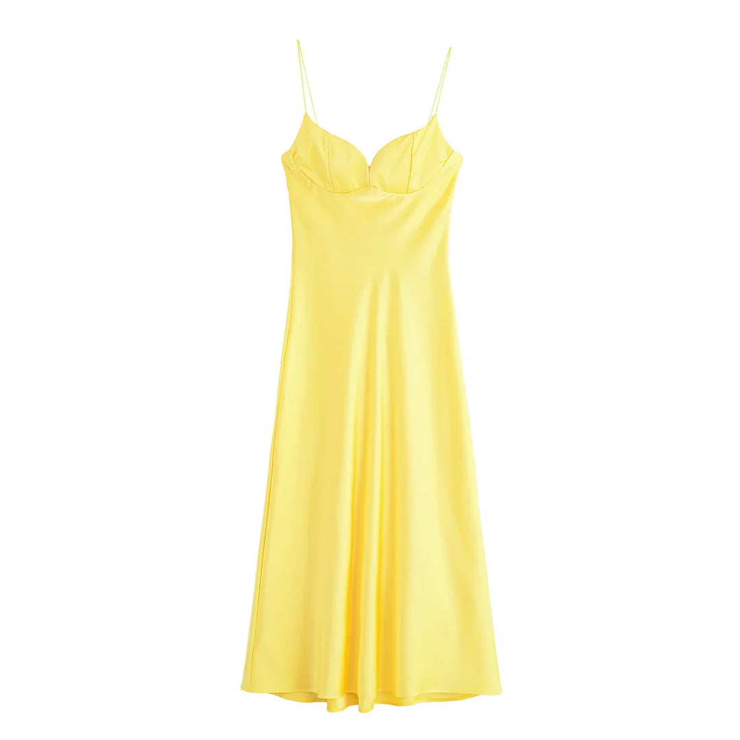Women’s Spaghetti Strap Maxi Wedding Guest Dress
