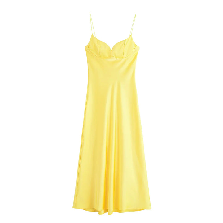 Women’s Spaghetti Strap Maxi Wedding Guest Dress