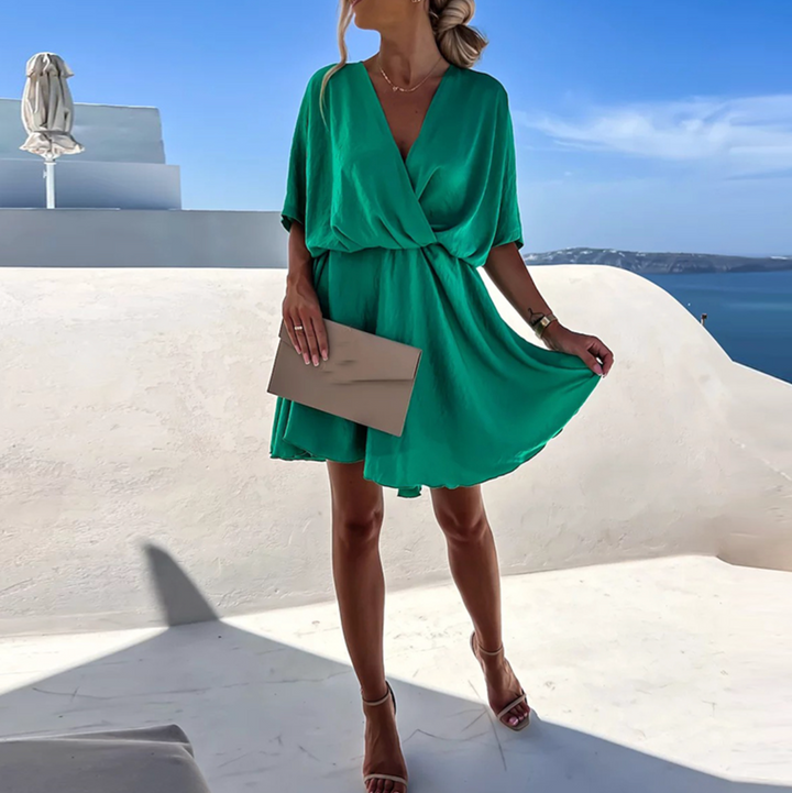 Women’s V Neck Summer Mini Dress