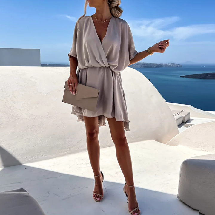 Women’s V Neck Summer Mini Dress